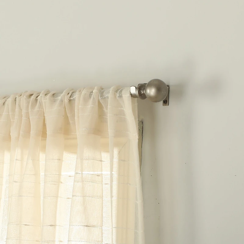Stratford Park Jenna Rod Pocket Sheer Set of 2 Curtain Panel