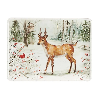 Certified International Winter's Walk Serving Platter