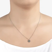 Womens Sterling Silver Initial Necklace