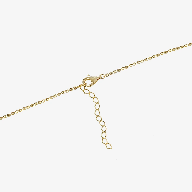 Womens 14K Gold Over Silver 16 Inch Cable Chain Necklace