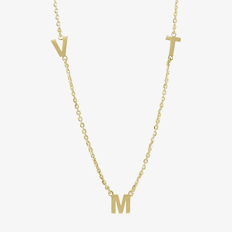 Womens 14K Gold Over Silver 16 Inch Cable Chain Necklace