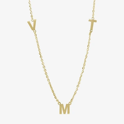 Womens 14K Gold Over Silver 16 Inch Cable Chain Necklace
