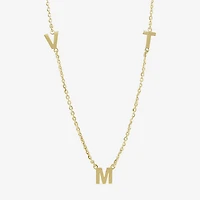 Womens 14K Gold Over Silver 16 Inch Cable Chain Necklace