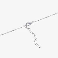 Womens Sterling Silver 18 Inch Name Necklace
