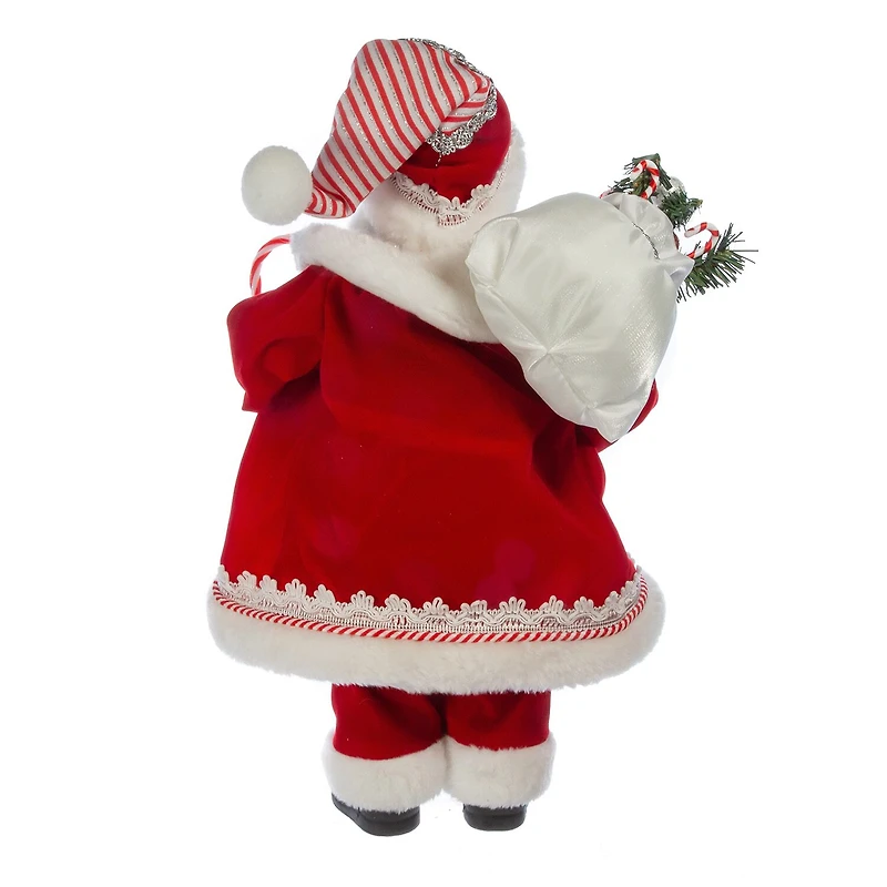 Kurt Adler 17.5-Inch Kringle Klaus Peppermint Santa
