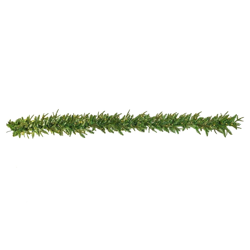 Kurt Adler 9-Foot Pre-Lit Warm White LED Grand Fir Garland