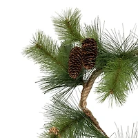 Kurt Adler 4-Foot Needle Pine Rope Garland with Pinecones