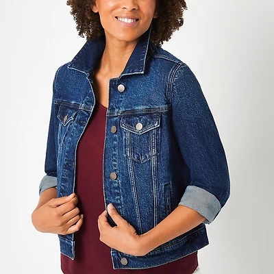 a.n.a Womens Denim Midweight Jacket