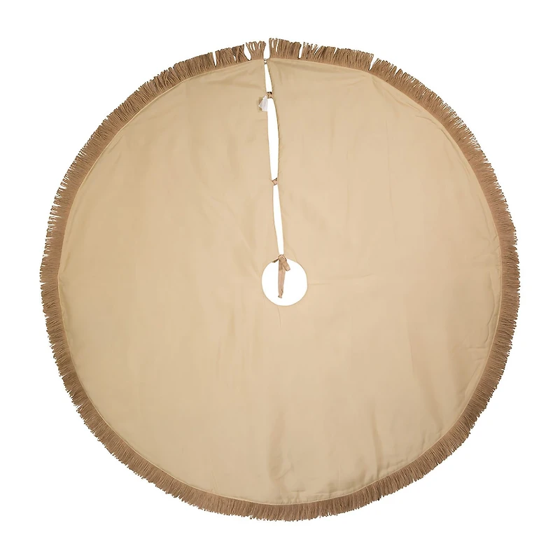 Kurt Adler 54in Jute Macrame Snowflake Indoor Tree Skirt