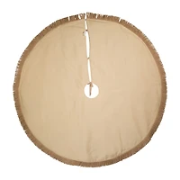 Kurt Adler 54in Jute Macrame Snowflake Indoor Tree Skirt