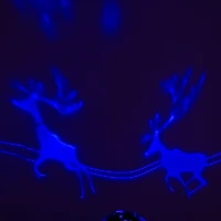 Kurt Adler Reindeer Night Light Projector Lighted Christmas Tabletop Decor