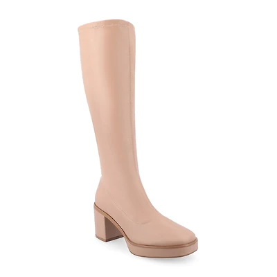 Journee Collection Womens Alondra Block Heel Dress Boots