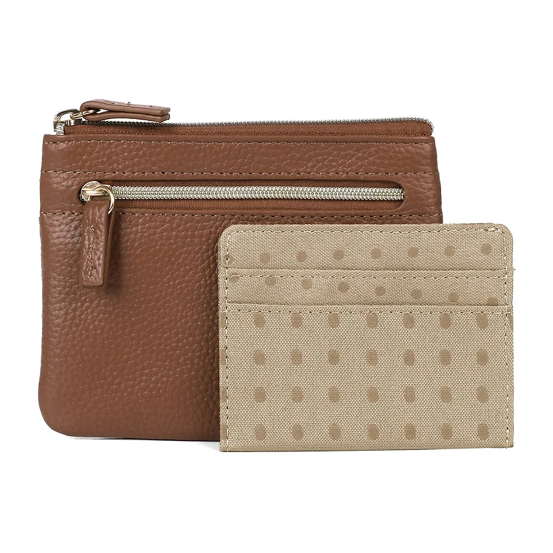 Dopp Large I.D Coin Card Case Womens RFID Blocking Wallet