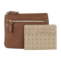 Dopp Large I.D Coin Card Case Womens RFID Blocking Wallet