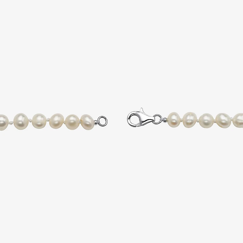 Womens Cultured Freshwater Pearl Sterling Silver -pc. Jewelry Set