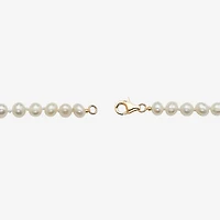 Womens White Cultured Freshwater Pearl 14K Gold Over Silver 3-pc. Jewelry Set