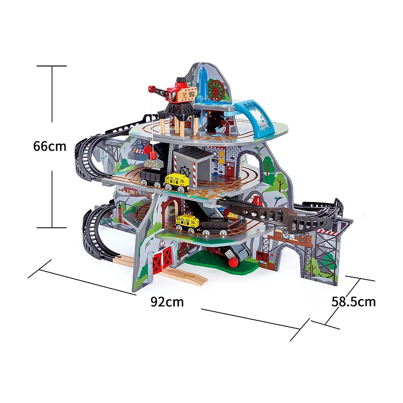 Hape Railway Mighty Mountain Mine Set Interactive Toy