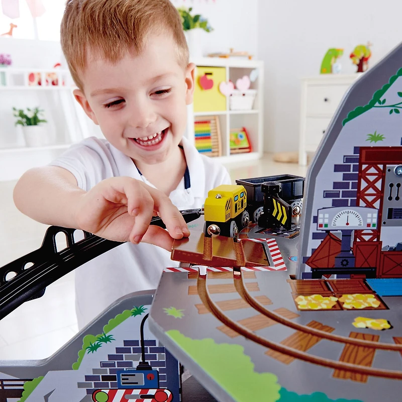 Hape Railway Mighty Mountain Mine Set Interactive Toy