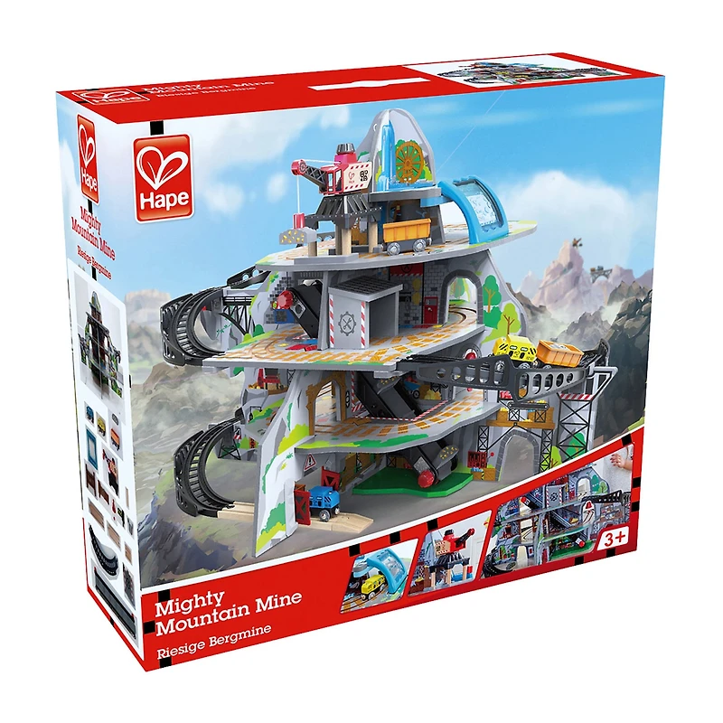 Hape Railway Mighty Mountain Mine Set Interactive Toy