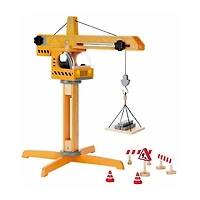 Hape Playscapes Crane Lift Playset Interactive Toy