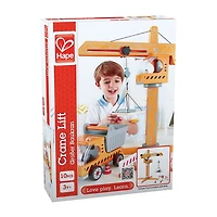 Hape Playscapes Crane Lift Playset Interactive Toy