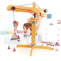 Hape Playscapes Crane Lift Playset Interactive Toy