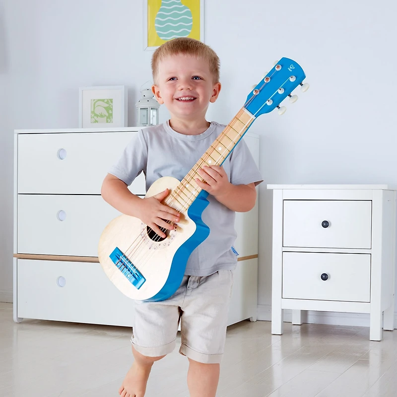 Hape First Musical Guitar: Blue Lagoon Musical Instrument