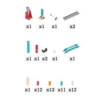 Hape Domino Ball Set: Mighty Hammer Dominoes