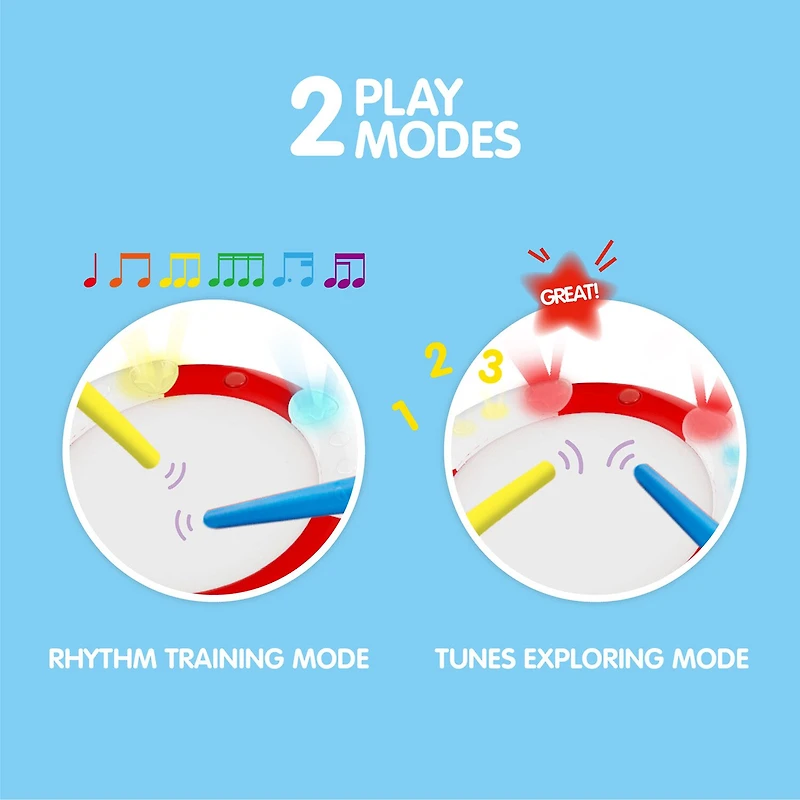 Hape Electronic Drum Instrument Toy Musical Instrument