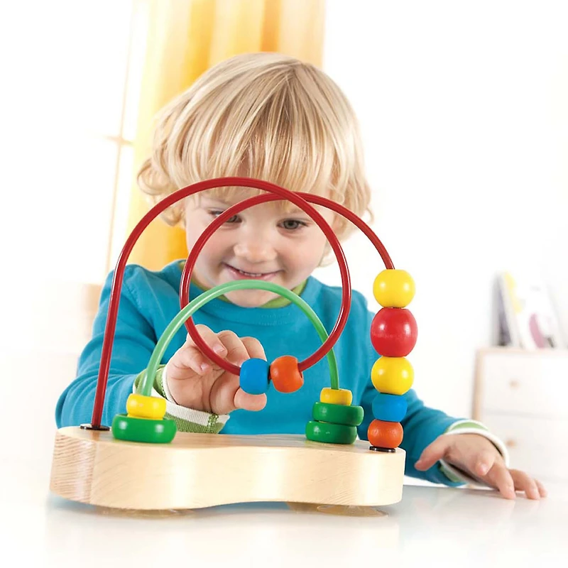 Hape Double Bubble Wooden Bead Maze Discovery Toy