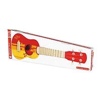 Hape Kids Toy Ukulele - Red & Yellow Musical Instrument