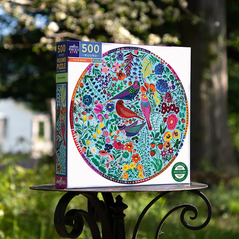 Eeboo Piece & Love Four Birds 500-pc. Puzzle