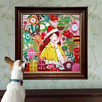 Eeboo Ms. Santa Reindeer 500-pc. Puzzle