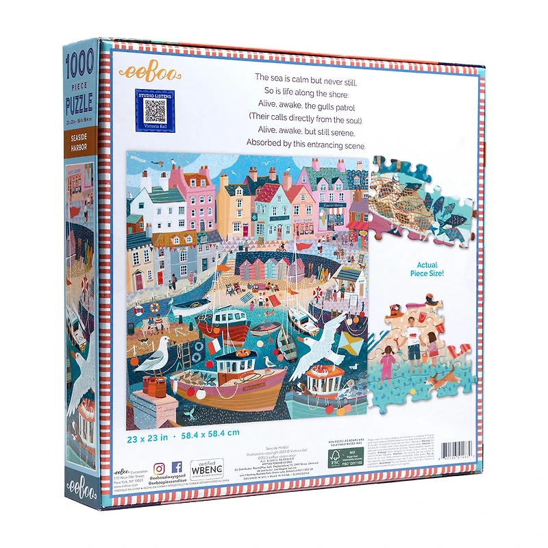 Eeboo Seaside Harbor 1000-pc. Puzzle