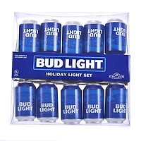 Kurt Adler Budweiser® Bud Light Beer Can New Logo Light Set