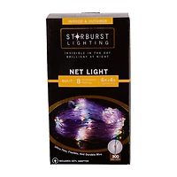 Kurt Adler 300-Light 6-Foot Starburst Multi LED Net Light