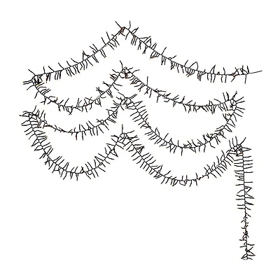 Kurt Adler 2000-Light 65-Foot Cluster Garland with Classic White LED  Lights