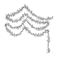 Kurt Adler 2000-Light 65-Foot Cluster Garland with Cool White LED Lights