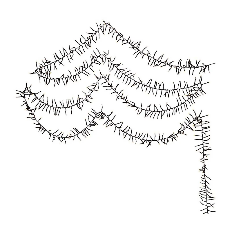 Kurt Adler 2000-Light 65-Foot Cluster Garland with Warm White LED Lights