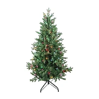 Kurt Adler 4.5-Foot Pre-Lit Multi-Color Incandescent Jackson Pine Tree