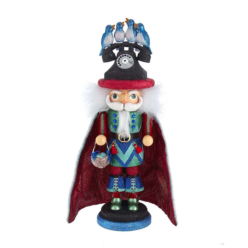 Kurt Adler 17.5-Inch Hollywood 12 Days of Christmas Four Calling Birds Nutcracker