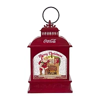Kurt Adler 9-Inch Battery-Operated LED Coke Santa Lantern