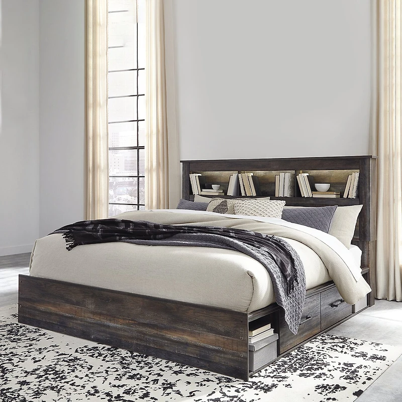 Signature Design by Ashley® Drystan Bookcase Bed with Storage Drawers