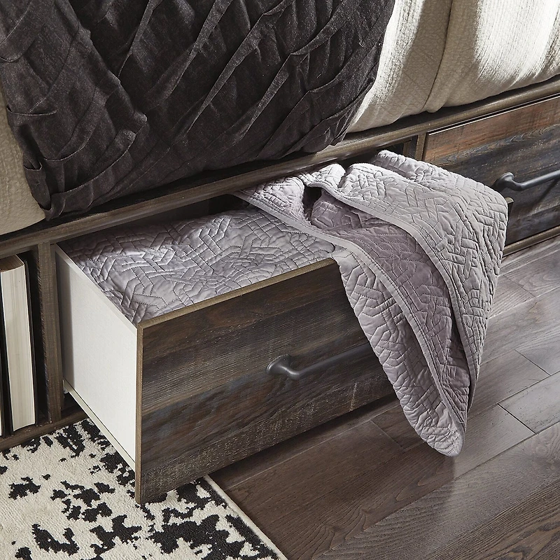 Signature Design by Ashley® Drystan Panel Bed with 2-Storage Drawers