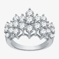 Womens 3 CT. T.W. Natural White Diamond 10K Gold Band