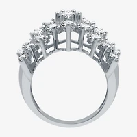 Womens 3 CT. T.W. Natural White Diamond 10K Gold Band