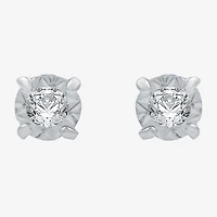 Diamond-Accent 10K Gold Stud Earrings