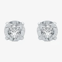 1/8 CT.T.W. Natural Diamond 10K Gold Stud Earrings