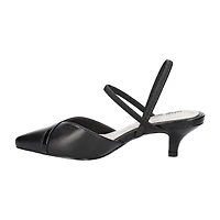 Easy Street Unna Womens Pointed Closed Toe Kitten Heel Pumps