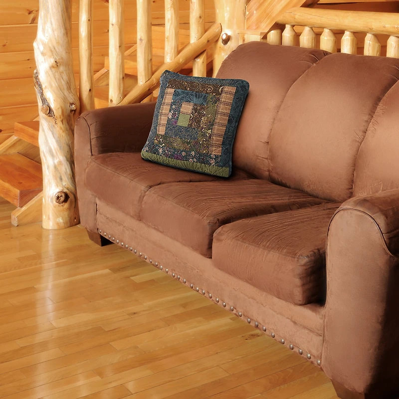 Donna Sharp Cabin Raising Square Throw Pillow